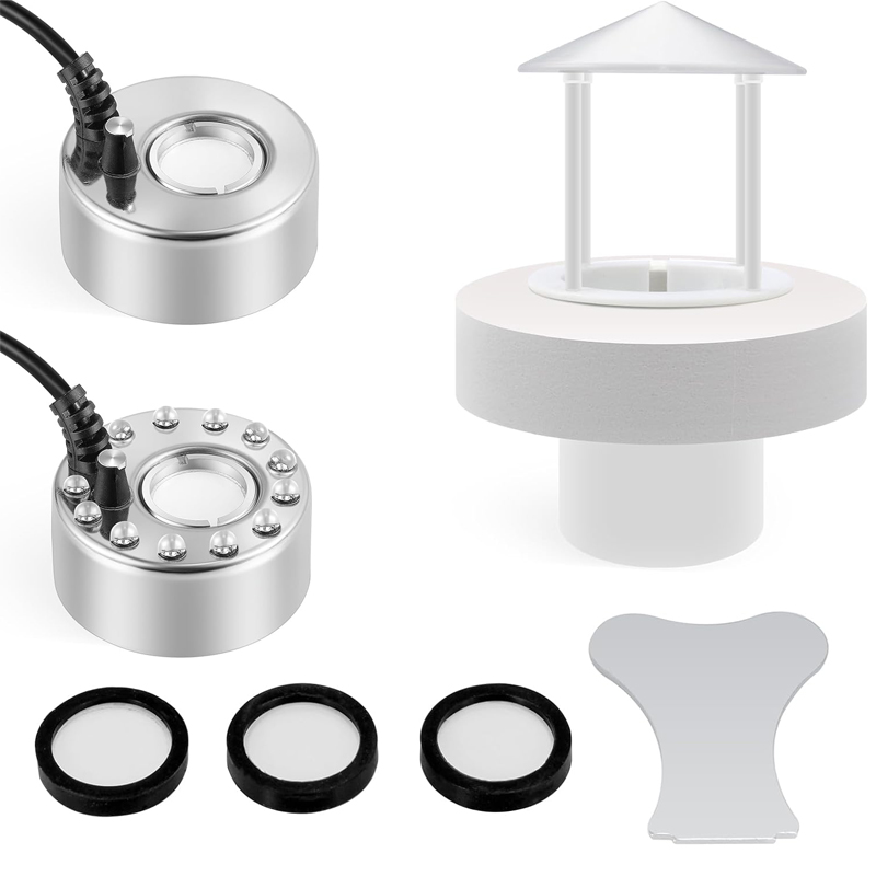 Terrarium Fogger Ultrasonic - Ultraschall-Nebelmaschine, Nebelmaschine, USB-Luftbefeuchter, bunte LED-Leuchten, 5