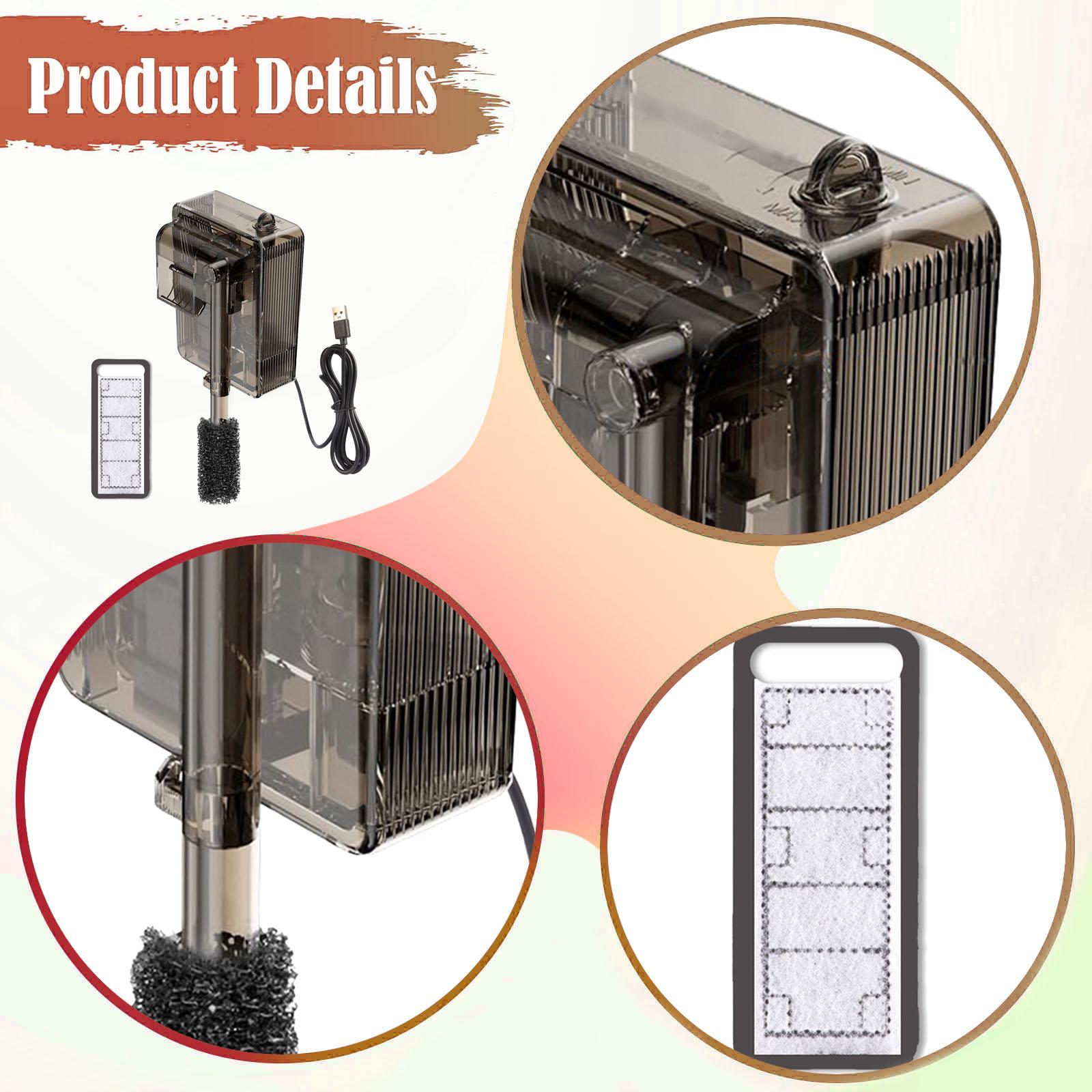 Aquael Filter Fzn - Kompakter Rückwand-Aquariumfilter für Süß- und Salzwasser-Fischbecken,