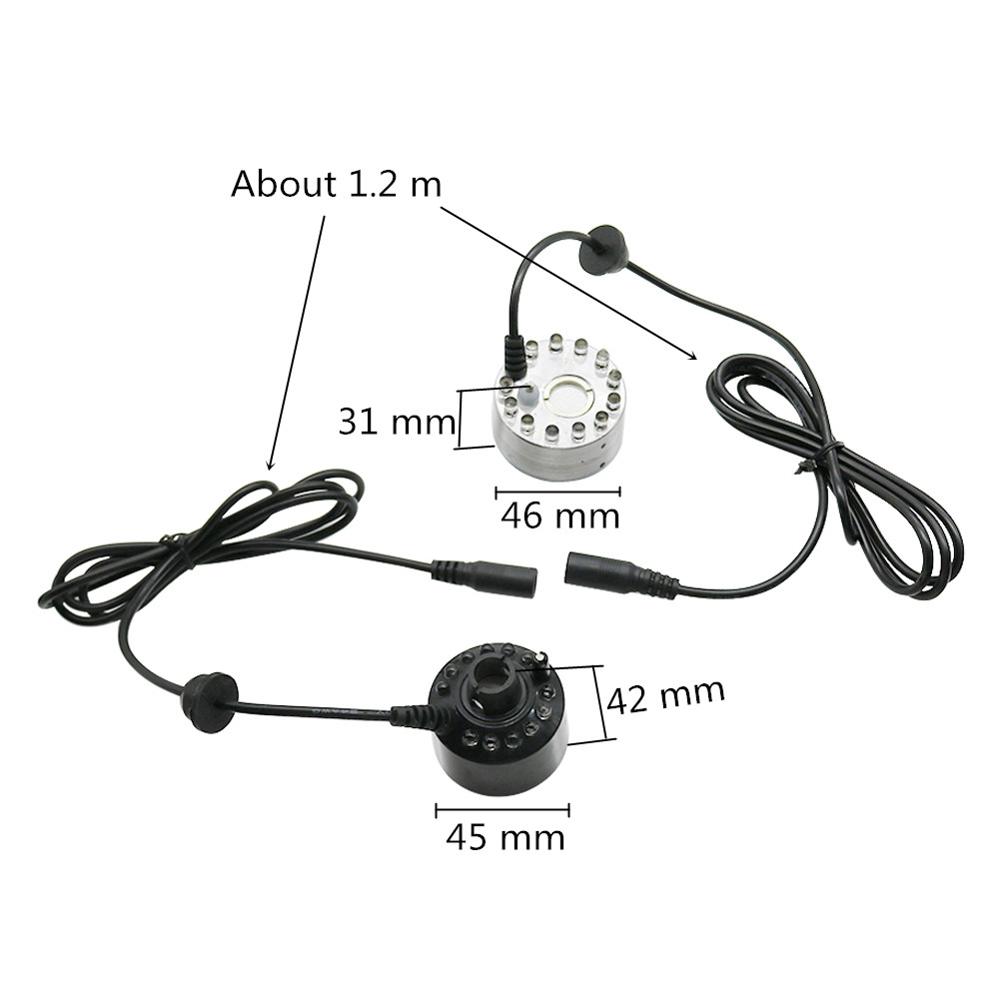12-LED-Zerstäuber, AC100–240 V – Terrarium Fogger Ultrasonic Bewertung und Preis